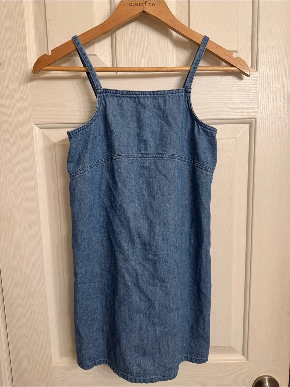 Old Navy Blue Denim Spaghetti-Strap Mini Dress